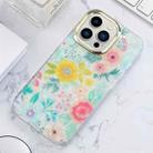 For iPhone 14 Shell Texture Flower TPU Phone Case (Flowers X4) - 1