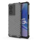 For OPPO A97 5G Shockproof Honeycomb PC + TPU Phone Case(Black) - 1