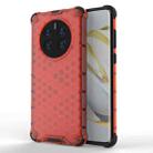 For Huawei Mate 50 Pro Shockproof Honeycomb PC + TPU Phone Case(Red) - 1