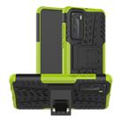 For Huawei P40 Tire Texture Shockproof TPU+PC Protective Case with Holder(Green) - 1