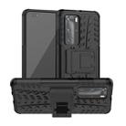 For Huawei P40 Pro / P40 Pro+ Tire Texture Shockproof TPU+PC Protective Case with Holder(Black) - 1