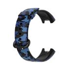 For Xiaomi Mi Band 7 Pro Printing Silicone Watch Band(Camouflage Blue) - 1