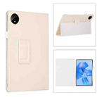 For Huawei MatePad Pro 11 inch 2022 Litchi Texture Leather Tablet Case with Holder(White) - 1