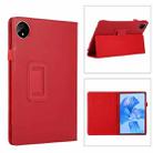 For Huawei MatePad Pro 11 inch 2022 Litchi Texture Leather Tablet Case with Holder(Red) - 1