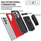 For Samsung Galaxy S22 Ultra 5G King Kong Back Clip Series Holder Phone Case(Red) - 2