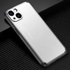 For iPhone 14 Light and Shadow Series Frosted Metal Phone Case (Silver) - 1