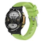 For Amazfit T-Rex 2 Twill Silicone Watch Band(Green) - 1