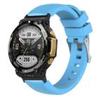For Amazfit T-Rex 2 Twill Silicone Watch Band(Sky Blue) - 1