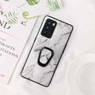 For OPPO Reno6 Pro 5G Leather Back Phone Case with Holder(Marble) - 2