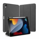 For iPad 10.2 2022 DUX DUCIS Domo Series PU Tablet Case with Pen Slot(Black) - 1