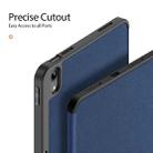 For iPad 10.2 2022 DUX DUCIS Domo Series PU Tablet Case with Pen Slot(Blue) - 5