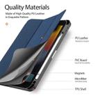 For iPad 10.2 2022 DUX DUCIS Domo Series PU Tablet Case with Pen Slot(Blue) - 6