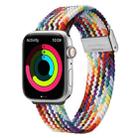 DUX DUCIS Braided Nylon Elastic Strap For Apple Watch Series 8&7 41mm / SE 2&6&SE&5&4 40mm / 3&2&1 38mm(Rainbow) - 1