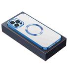 For iPhone 14 Plus Nebula Series MagSafe Phone Case (Blue) - 1