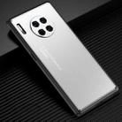 For Huawei Mate 30 Light and Shadow Series Frosted Metal Phone Case(Silver) - 1