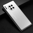 For Huawei Mate 30 Pro Light and Shadow Series Frosted Metal Phone Case(Silver) - 1