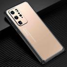 For Huawei P40 Pro Light and Shadow Series Frosted Metal Phone Case(Gold) - 1