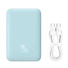 Baseus 10000mAh 20W Magnetic Mini Wireless Fast Charge Power Bank with Cable(Blue) - 1