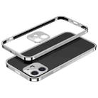 For iPhone 12 Electroplated Glossy Stainless Steel Phone Case(Silver) - 1