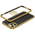 For iPhone 12 Pro Electroplated Glossy Stainless Steel Phone Case(Gold) - 1