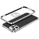 For iPhone 12 Pro Max Electroplated Glossy Stainless Steel Phone Case(Silver) - 1