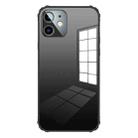 For iPhone 12 Stainless Steel+TPU Metal Transparent Phone Case(Graphite) - 1
