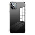 For iPhone 12 Pro Max Stainless Steel+TPU Metal Transparent Phone Case(Graphite) - 1