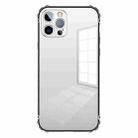 For iPhone 12 Pro Max Stainless Steel+TPU Metal Transparent Phone Case(Silver) - 1