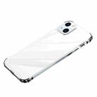 For iPhone 13 Stainless Steel+TPU Metal Transparent Phone Case(Silver) - 1