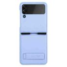 For Samsung Galaxy Z Flip4 5G NILLKIN QIN Series Plain Leather Phone Case(Blue) - 1