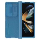 For Samsung Galaxy Z Fold4 NILLKIN Black Mirror Pro Series Camshield PC Phone Case, Simple Set (Blue) - 1