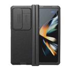 For Samsung Galaxy Z Fold4 NILLKIN Black Mirror Pro Series Camshield PC Phone Case, Simple Set(Black) - 1