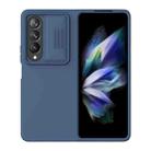 For Samsung Galaxy Z Fold4 5G NILLKIN CamShield Liquid Silicone + PC Full Coverage Case(Blue) - 1