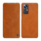 For Xiaomi 12 Lite NILLKIN QIN Series Crazy Horse Texture Leather Phone Case(Brown) - 1