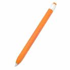 10 PCS / Set Stylus Jelly Silicone Protective Cover Short Set For Apple Pencil 1(Orange) - 1