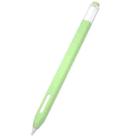 10 PCS / Set Stylus Jelly Silicone Protective Cover Short Set For Apple Pencil 2(Matcha Green) - 1