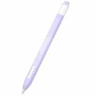 10 PCS / Set Stylus Jelly Silicone Protective Cover Short Set For Apple Pencil 2(Purple) - 1