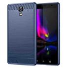 For Lenovo Phab2 Brushed Texture Carbon Fiber TPU Phone Case(Blue) - 1