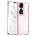 For Honor 70 Pro 5G Colorful Series Acrylic + TPU Phone Case(Pink) - 1