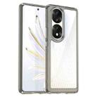 For Honor 70 Pro 5G Colorful Series Acrylic + TPU Phone Case(Transparent Grey) - 1