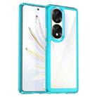 For Honor 70 Pro 5G Colorful Series Acrylic + TPU Phone Case(Transparent Blue) - 1