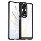 For Honor 70 Pro+ 5G Colorful Series Acrylic + TPU Phone Case(Black) - 1