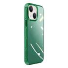 For iPhone 14 Crystal Shield Series High Transparency Metal Case (Green) - 1