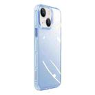 For iPhone 14 Crystal Shield Series High Transparency Metal Case (Sierra Blue) - 1