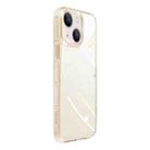 For iPhone 14 Crystal Shield Series High Transparency Metal Case (Gold) - 1