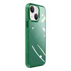 For iPhone 14 Plus Crystal Shield Series High Transparency Metal Case (Green) - 1