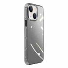 For iPhone 14 Plus Crystal Shield Series High Transparency Metal Case (Black) - 1