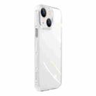 For iPhone 14 Plus Crystal Shield Series High Transparency Metal Case (Silver) - 1