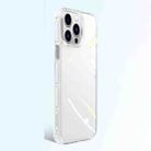 For iPhone 14 Pro Crystal Shield Series High Transparency Metal Case(Silver) - 1