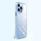 For iPhone 14 Pro Crystal Shield Series High Transparency Metal Case(Sierra Blue) - 1